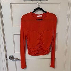 MNG Women's Red Long Sleeve Top